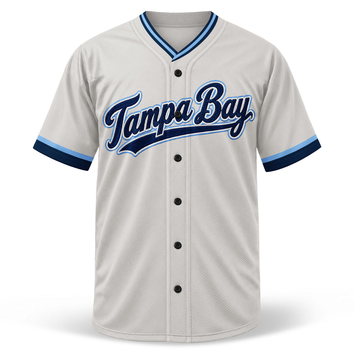 Custom Tampa Bay Skyline Baseball Jersey