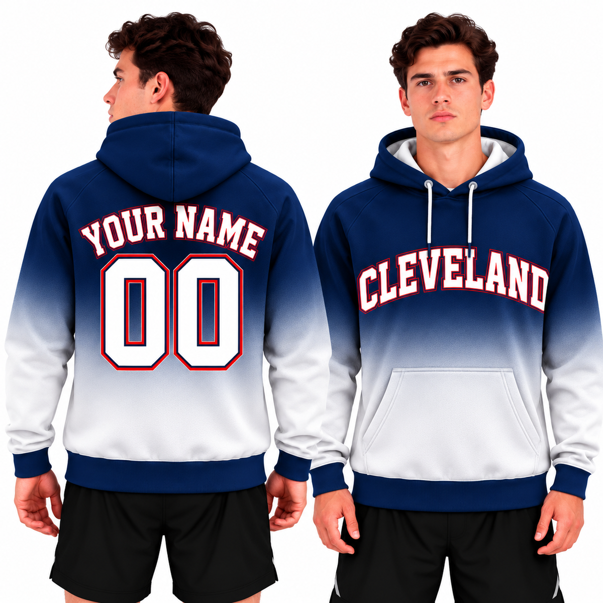 Custom Cleveland Ombre Hoodie