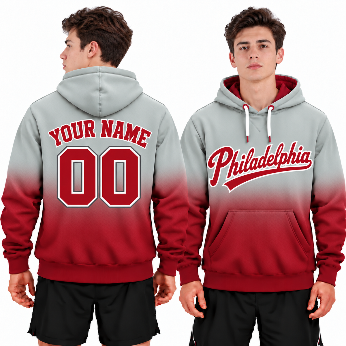 Custom Philadelphia Ombre Hoodie