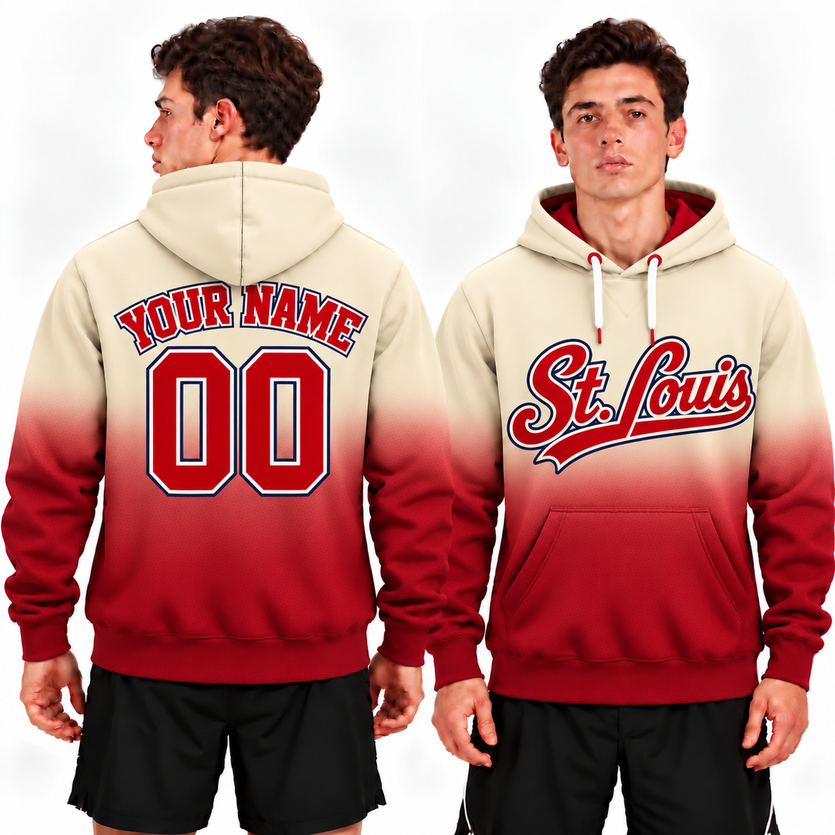 Custom St. Louis Ombre Hoodie