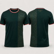 Mexico Codex Heritage football jersey – Green Aztec Split Kit Football Fan Jersey, Mexican Pride Gift Polo