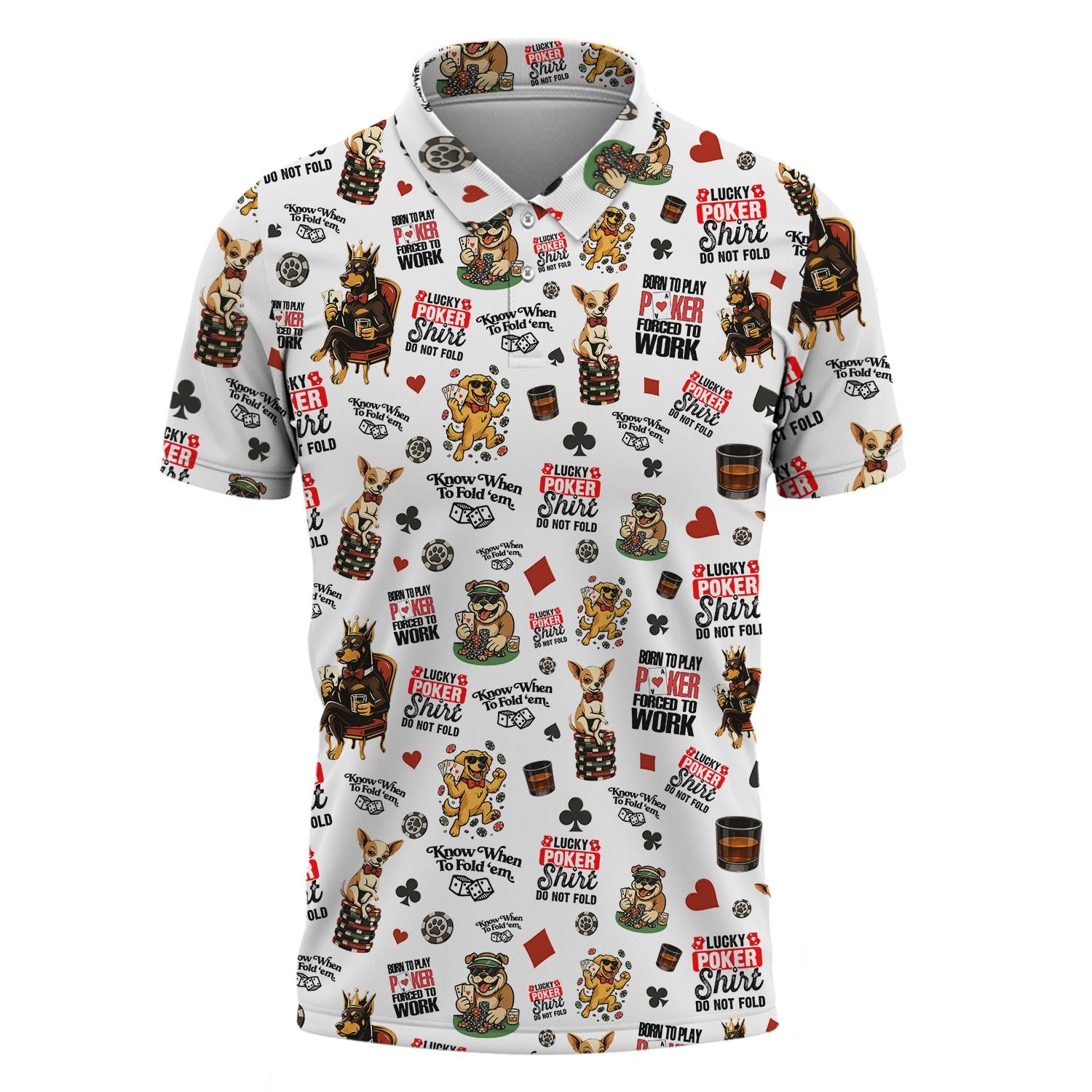 Men's "Dogs Playing Poker" Shirts Funny Pattern In Poker Club - Poker T Shirts Gift for Him