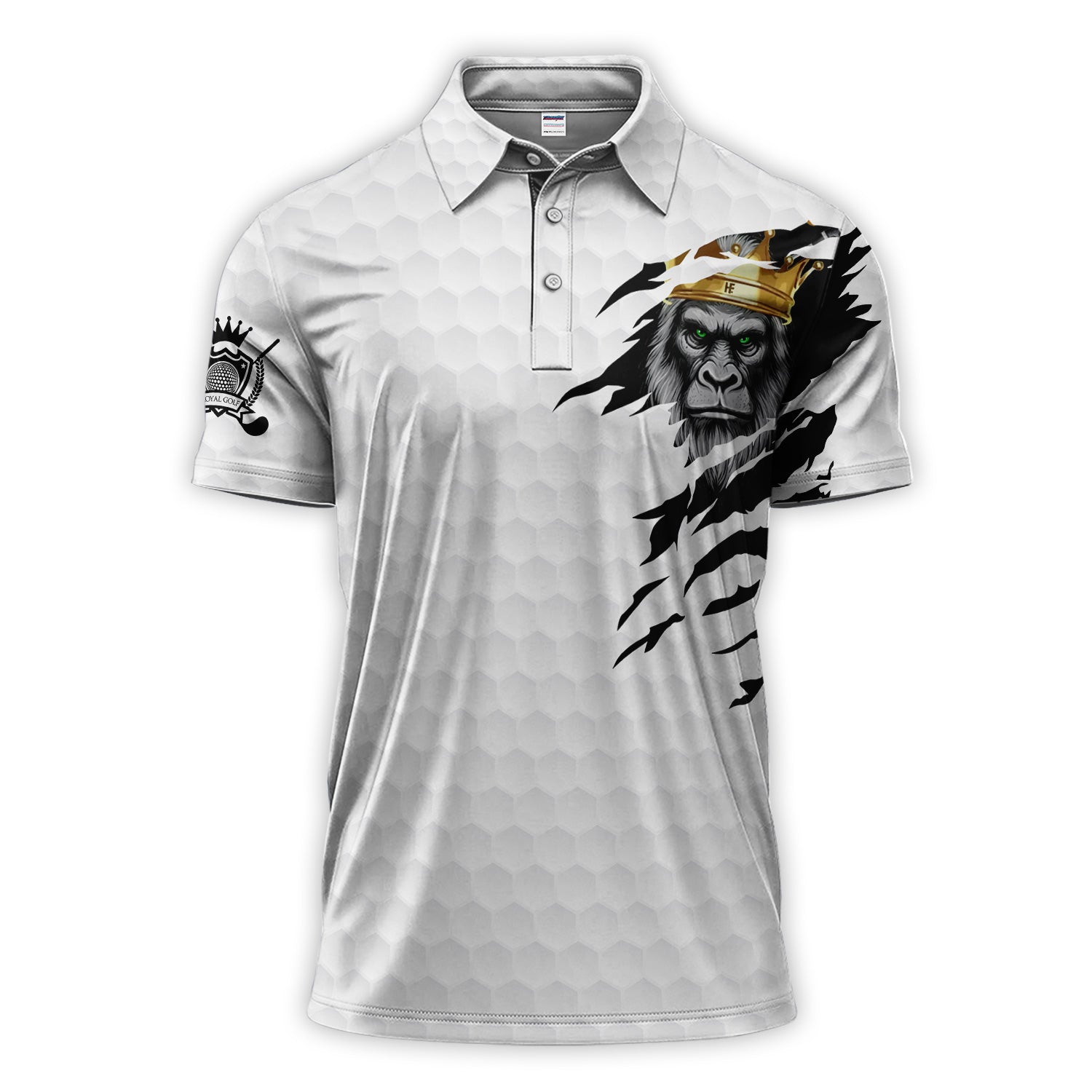 King Of Swings Golf Polos, Crazy Golf Shirt For Men, Golf Gift For Golfer