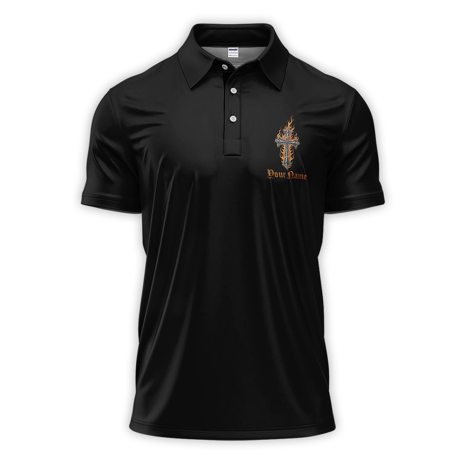 Personalized GOD Not Perfect Just Forgiven Golf Shirt, Custom Name Golf Polos, Golf Gift For Men