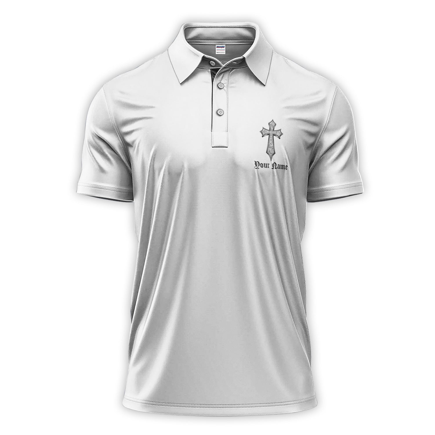 Personalized Rough On The Outside Redeemed On The Inside Golf Shirt, Custom Name Golf Polos For Men
