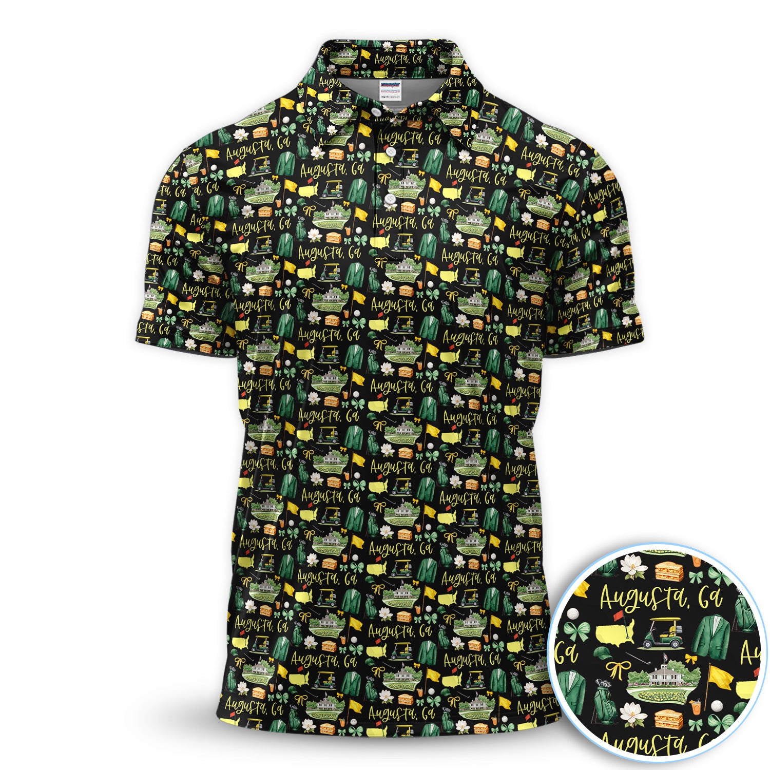 Masters Augusta Golf Pattern Shirt, Augusta National Golf Shirt For Men, Golf Tournament Gift