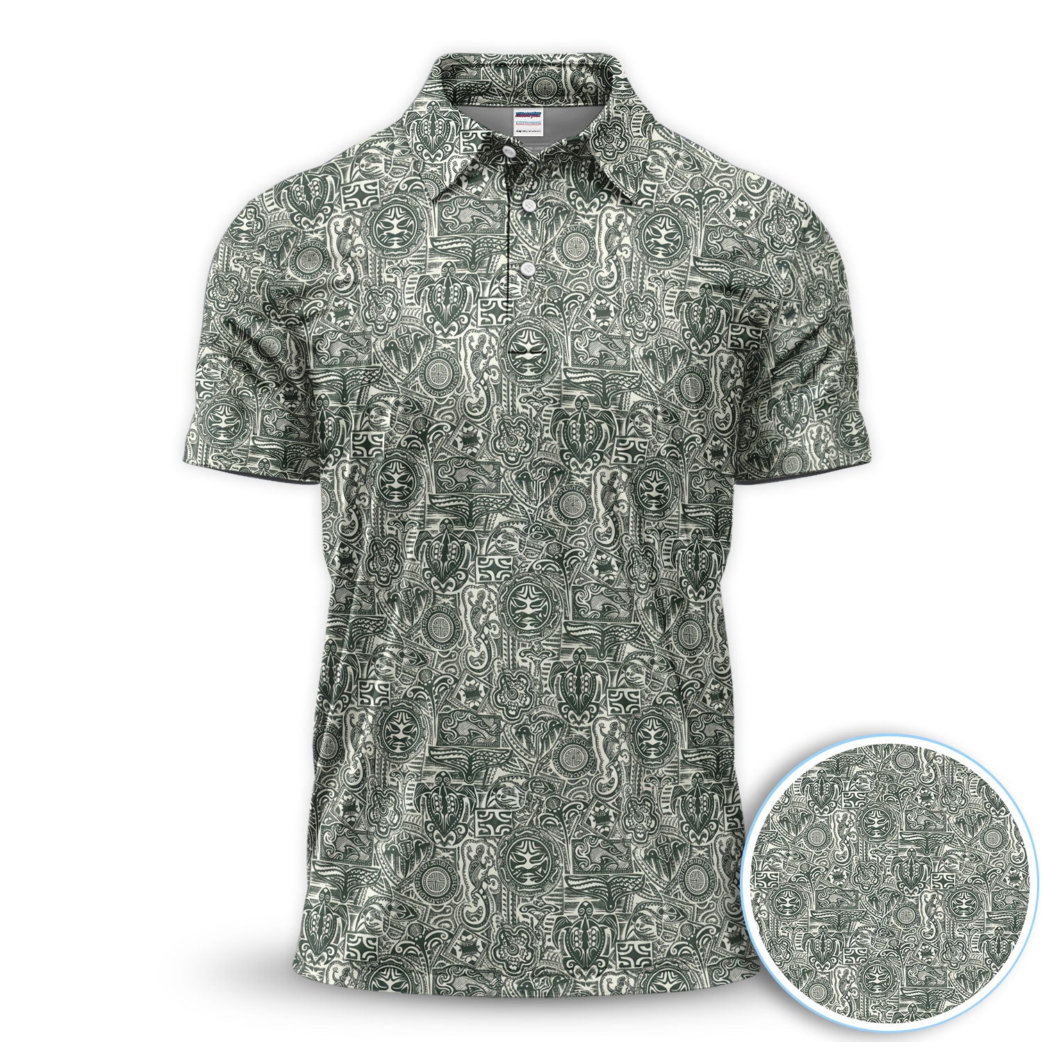 Vintage Tribal Aztec Golf Pattern Shirt, Retro Tribal Golf Shirt For Men, Unique Golfer Gift