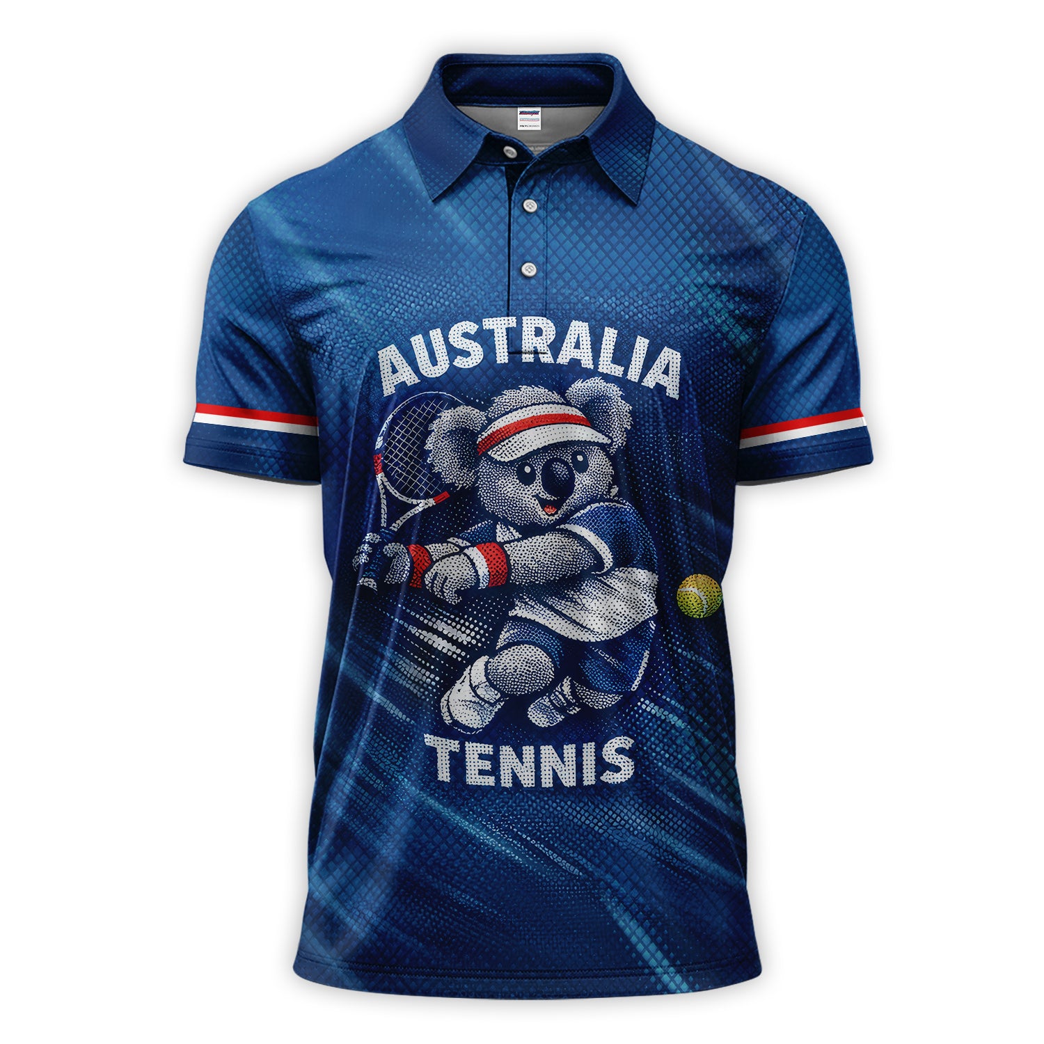 Custom Australia Koala Tennis Shirt, Personalized Name Tennis Shirt For Men