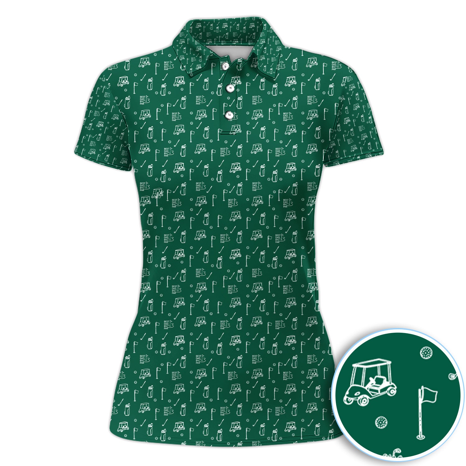 Funny Golf Icons Cart Beer Pattern Golf Shirt, Golf Cart Beer Golf Shirt For Women, Golfer Gift