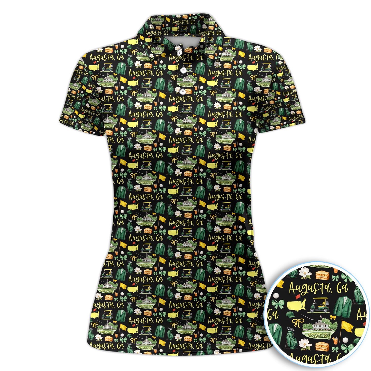 Masters Augusta Golf Pattern Shirt, Augusta National Golf Shirt For Women, Golf Tournament Gift