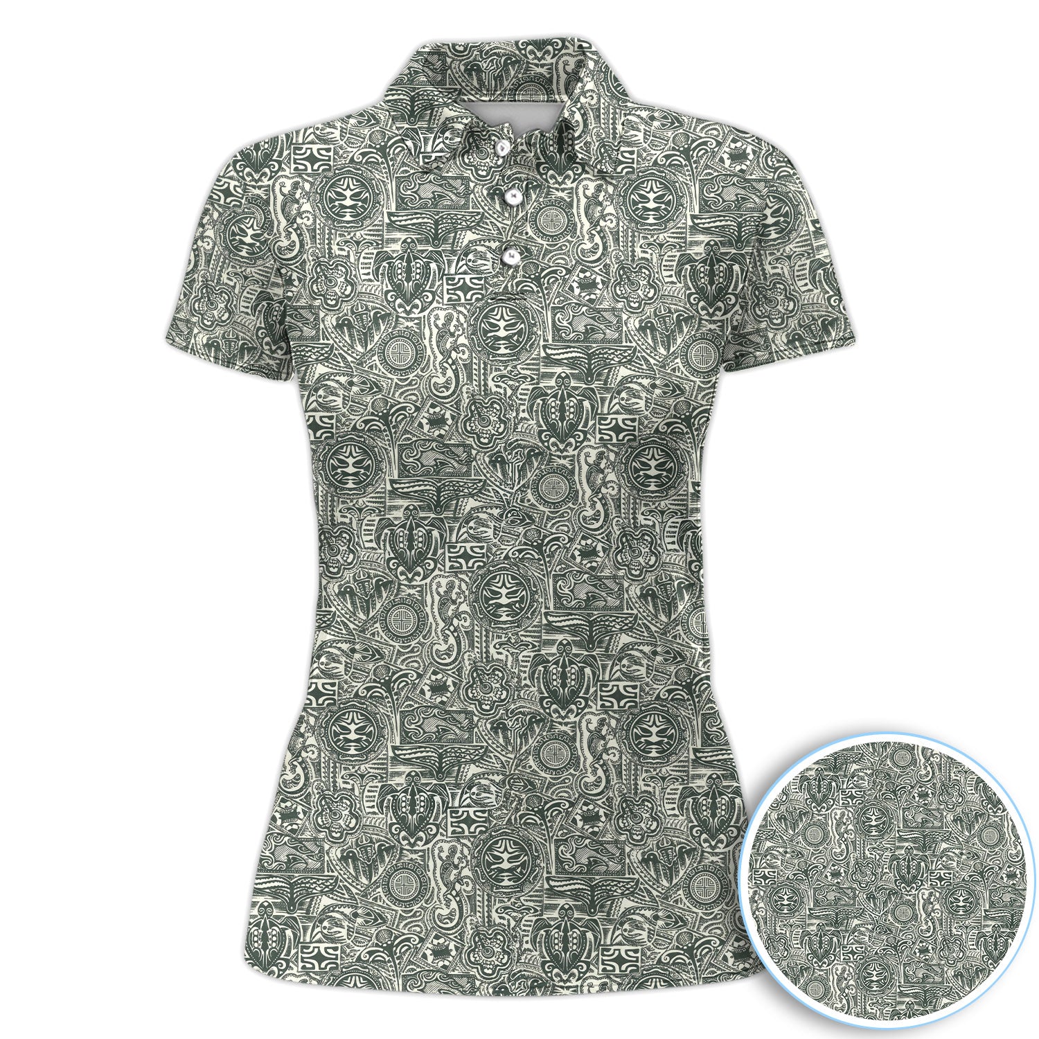 Vintage Tribal Aztec Golf Pattern Shirt, Retro Tribal Golf Shirt For Women, Unique Golfer Gift