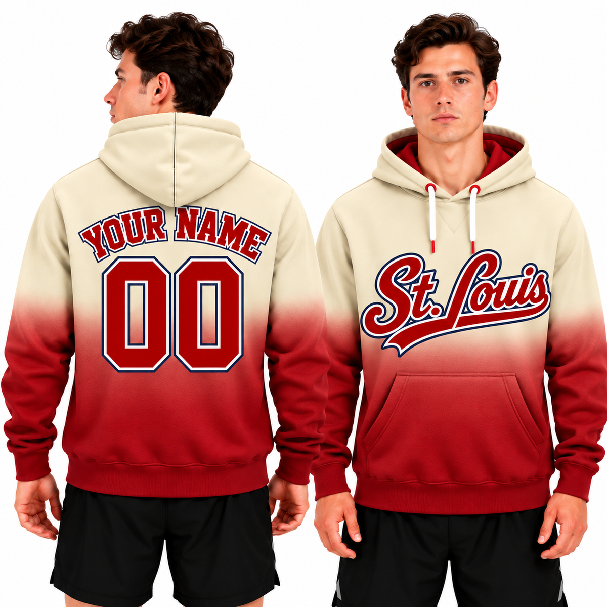 Custom St. Louis Ombre Hoodie
