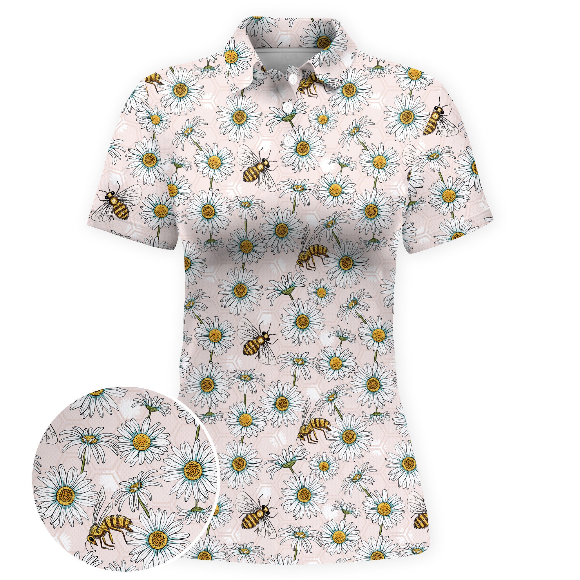 Bee my Daisy Women Polo Shirt