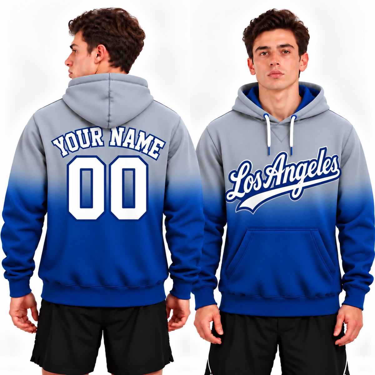 Custom Los Angeles Ombre Hoodie