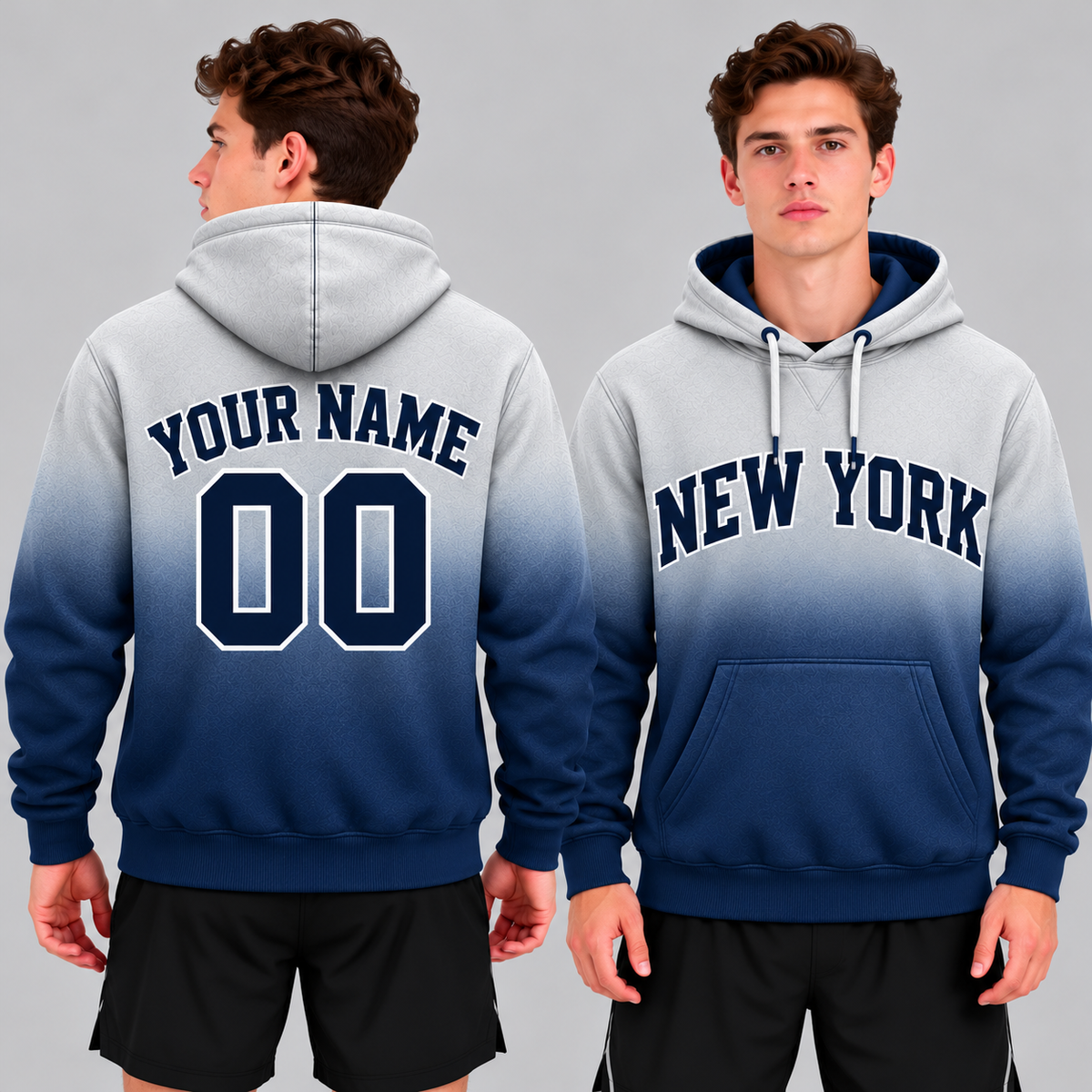 Custom New York Ombre Hoodie