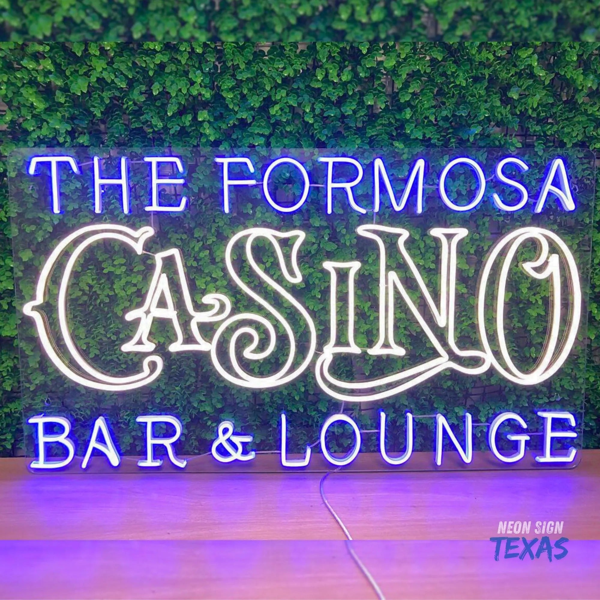 Personalized Casino Bar Neon Sign – Vintage Style LED Light for Lounge, Casino Led Light Wall Art, Poker Room Wall Decor