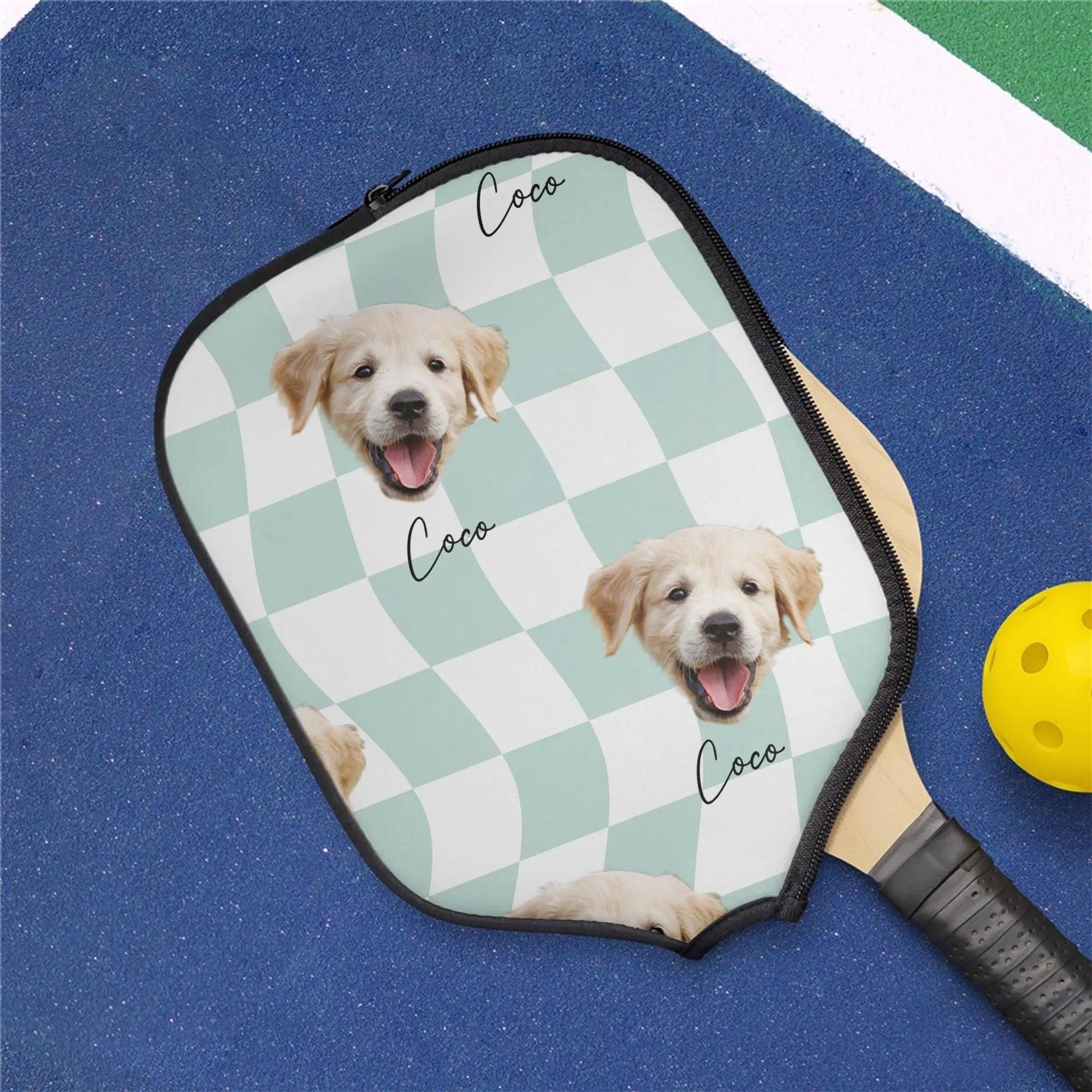 Custom Pet Pickleball Cover, Pickleball Cover With Dog Photo, Pickleball Paddle Covers