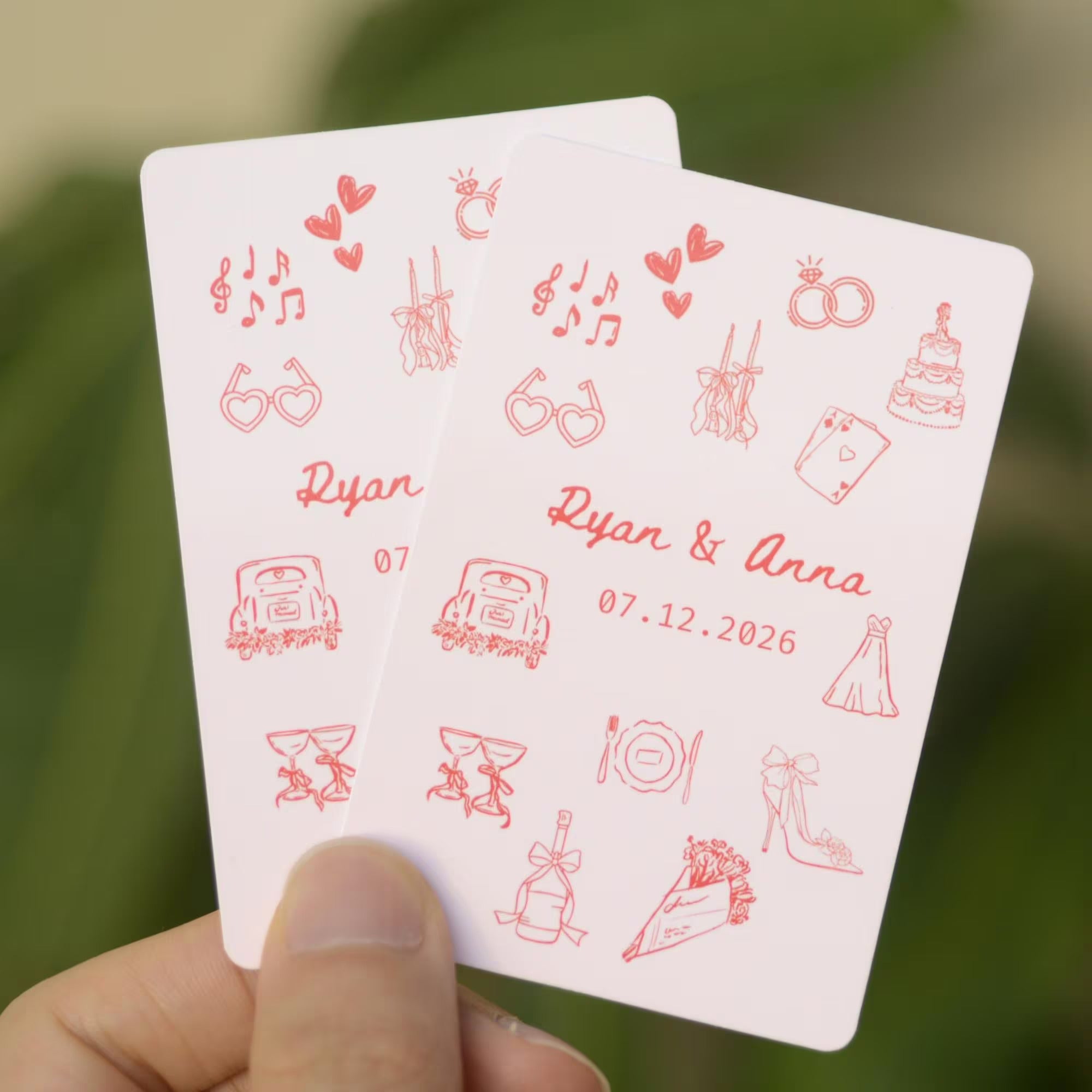 Custom Wedding Guest Book Playing Cards, Wedding Guest Book Alternativ ...
