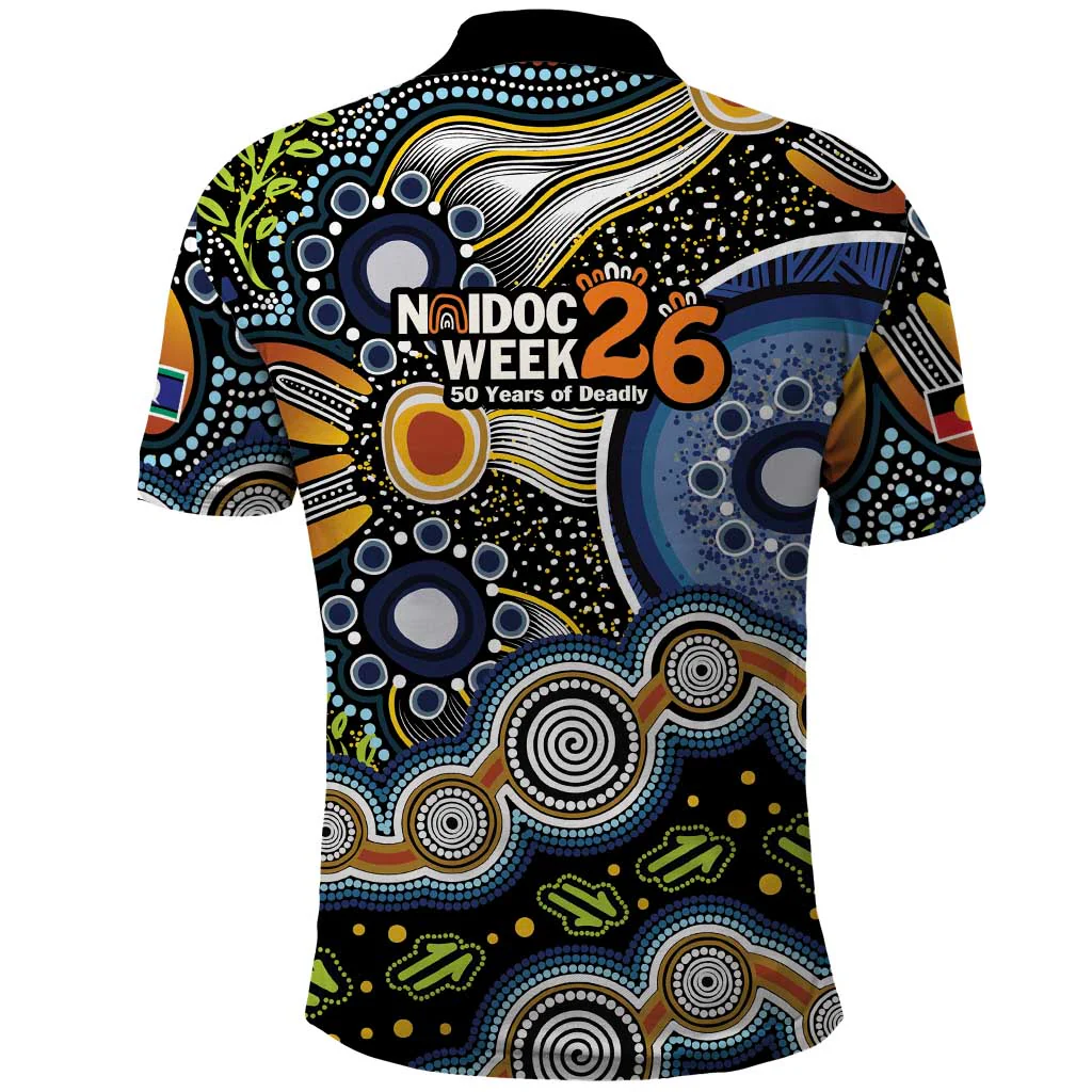 NAIDOC 50 Years Aboriginal and Torres Strait Islander Polo Shirt, Golf Shirt For Men, Funny Golf Shirt