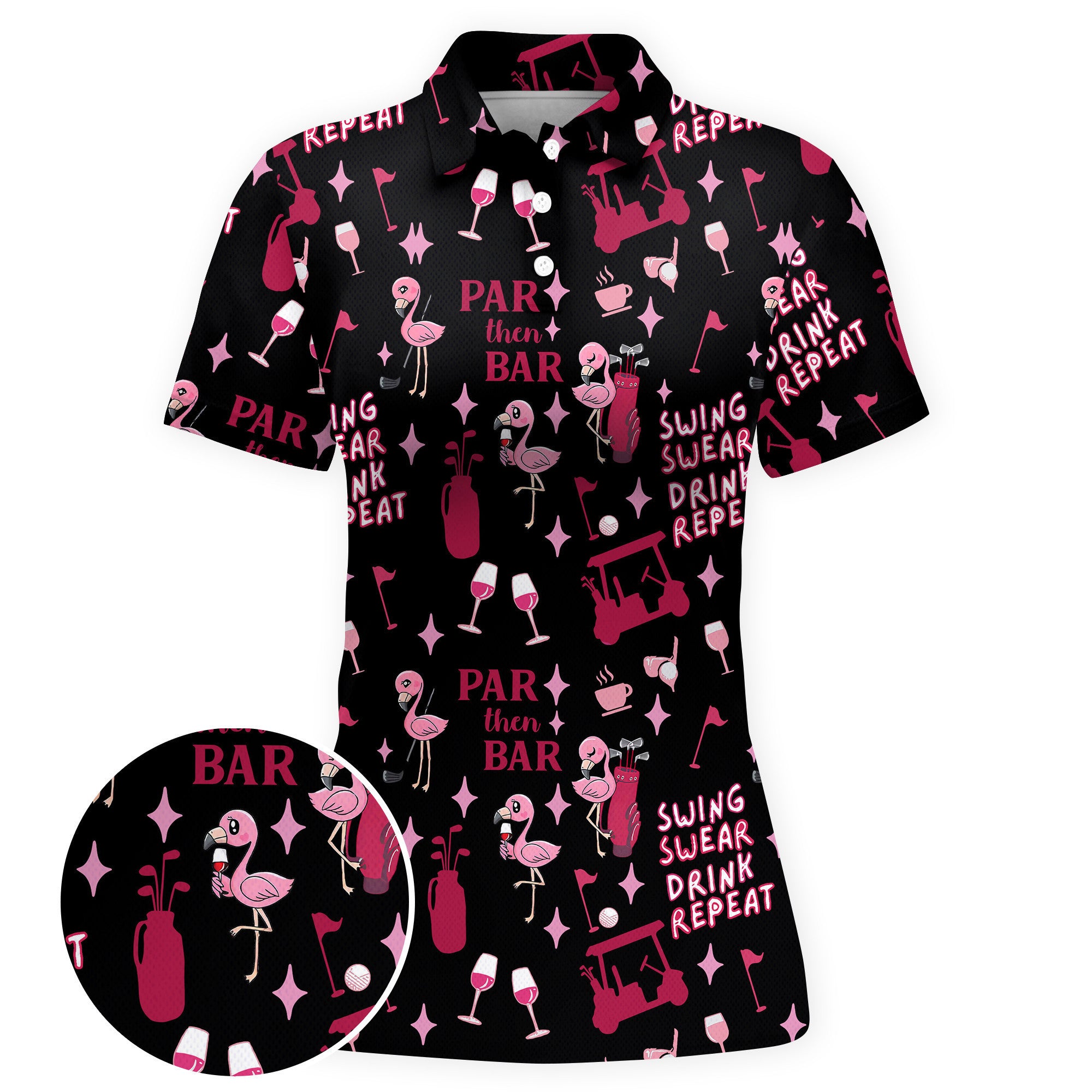 Midnight Par Tee Women Polo Shirt