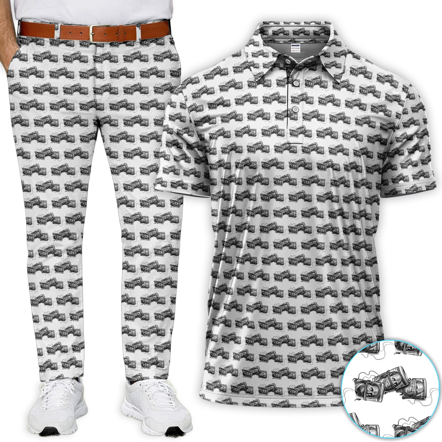 Funny Money Stack Pattern Set, Crazy Golf Set For Men, Golf Gift For Golfer