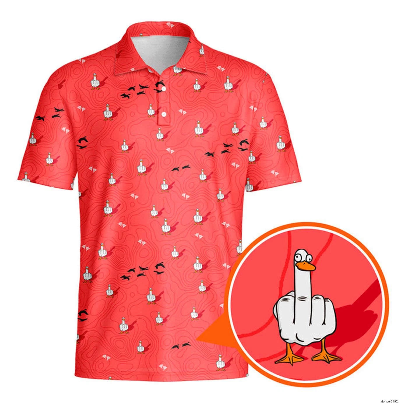 Sexy Bikini Booty Pattern Golf Polo Shirt For Men, Funny Golf Shirt, Golf Gift For Men